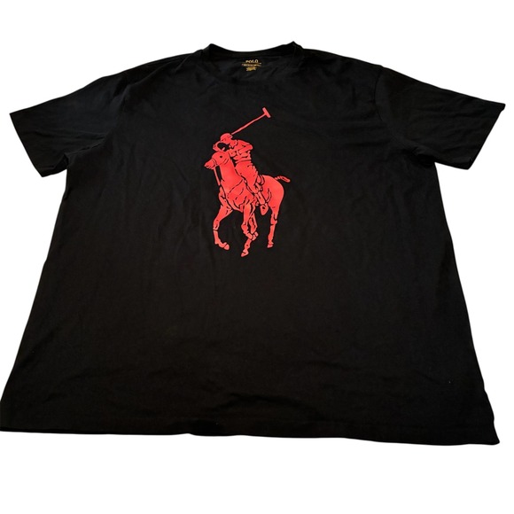 Polo Ralph Lauren Other - Polo Ralph Lauren Mens Black T-Shirt Big Pony Logo Graphic Tee 1XB